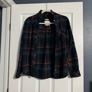 THREAD & SUPPLY plaid flannel button up shirt